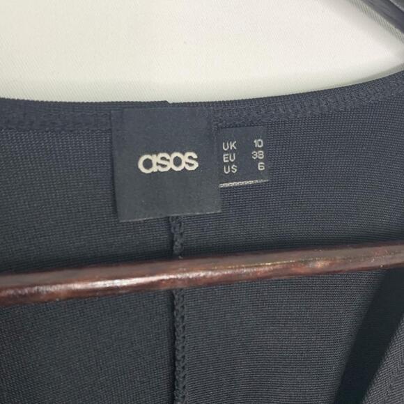 ASOS Tie Front Mini Dress Party Dress New Year’s Eve - Picture 3 of 9